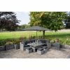 'Peony' Luxury Rattan 9 Seater Garden Sofa Set with Rectangular Rising Table and Footstools in Pebble by Primrose Living -Rattan Garden Furniture Shop 9 Seater Rectangular Rising Table Footstools 7 fullset 42da