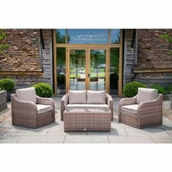 Classic Rattan 4 Seater Garden Sofa Set with Coffee Table by Primrose Living -Rattan Garden Furniture Shop DSC 2875 7c79