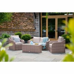 Classic Rattan 4 Seater Garden Sofa Set with Coffee Table by Primrose Living -Rattan Garden Furniture Shop DSC 2888 1200