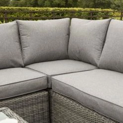 Bunbury Five Seater Rattan Corner Set in Grey by Rowlinson 10 Bunbury Five Seater Rattan Corner Set in Grey by Rowlinson -Rattan Garden Furniture Shop FU100890 add image 1 9971