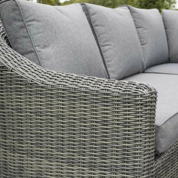 Bunbury Five Seater Rattan Corner Set in Grey by Rowlinson 7 Bunbury Five Seater Rattan Corner Set in Grey by Rowlinson - Image 5