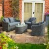 Bunbury Four Seater Rattan Sofa Set in Grey by Rowlinson -Rattan Garden Furniture Shop FU100891 main image 798d