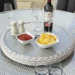 6 Seater Prestbury Round Dining Set by Rowlinson® -Rattan Garden Furniture Shop FU101220 add image 4 b50e