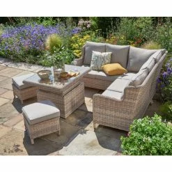 Norfolk Leisure Handpicked Rattan Wroxham 6 Seat Mini Corner In Brown -Rattan Garden Furniture Shop FU101828 add image 1 4a0b