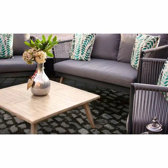 Lifestyle Rattan Rope Detail 4 Seater Garden Sofa Set with Coffee Table by Primrose Living 5 Lifestyle Rattan Rope Detail 4 Seater Garden Sofa Set with Coffee Table by Primrose Living - Image 3