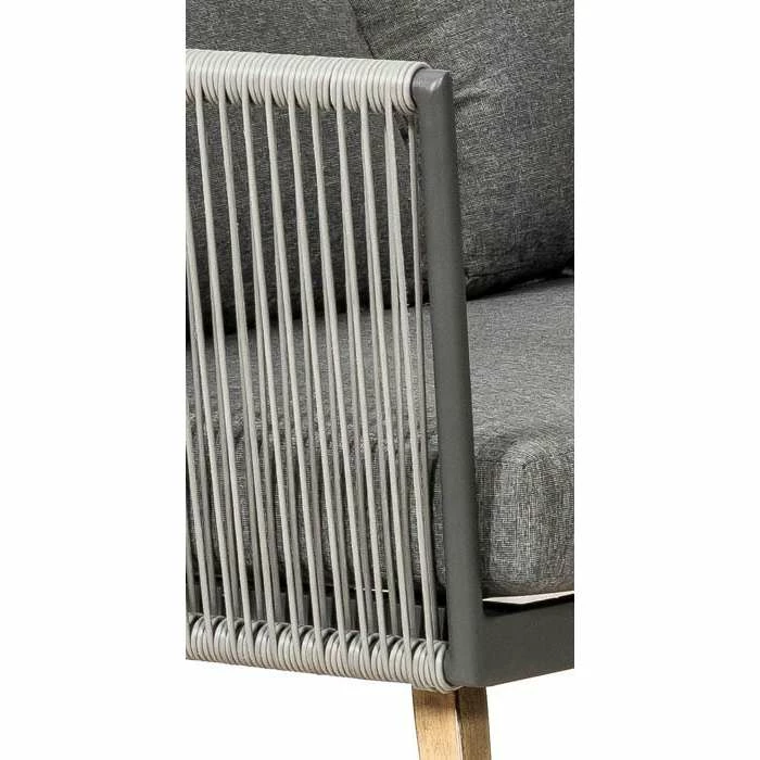 Lifestyle Rattan Rope Detail 5 Seater Garden Corner Sofa Set with Coffee Table by Primrose Living 10 Lifestyle Rattan Rope Detail 5 Seater Garden Corner Sofa Set with Coffee Table by Primrose Living - Image 8