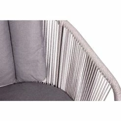 Lifestyle Rope 4 Seater Garden Dining Set by Primrose Living -Rattan Garden Furniture Shop FU101980 ChairCloseWhite 0131