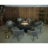 Lifestyle Rope 6 Seater Garden Fire Pit Table Dining Set by Primrose Living