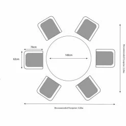 Wentworth 6 Seater Imperial Rattan Dining Set -Rattan Garden Furniture Shop FU102070 add image 6 99f4