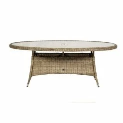 Wentworth 6 Seater Oval Highback Rattan Comfort Dining Set -Rattan Garden Furniture Shop FU102075 add image 3 7777