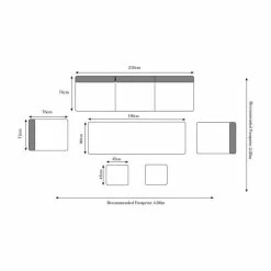 Wentworth Rattan Dining Sofa Set With Adjustable Table -Rattan Garden Furniture Shop FU102076 add image 5 e427