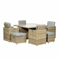 125cm Wentworth 8 Seater Rattan Cube Dining Set 12 125cm Wentworth 8 Seater Rattan Cube Dining Set -Rattan Garden Furniture Shop FU102078 add image 3 89c4