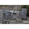 Paris Rattan Bistro Set | 70cm Round Table With 2 Carver Chairs -Rattan Garden Furniture Shop FU102082 main image 2b8f