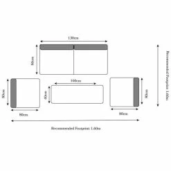 Paris Deluxe 4 Piece Rattan Lounging Set With Coffee Table -Rattan Garden Furniture Shop FU102085 add image 6 e214