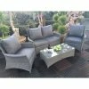 Paris Deluxe 4 Piece Rattan Lounging Set With Coffee Table -Rattan Garden Furniture Shop FU102085 main image 4812