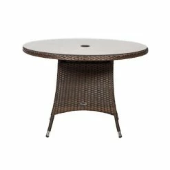 Cannes Mocha Brown 4 Seater Rattan Dining Set -Rattan Garden Furniture Shop FU102093 add image 5 13cc