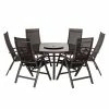 Sorrento 8 Piece Black Metal Deluxe Dining Set -Rattan Garden Furniture Shop FU102101 main image 9096