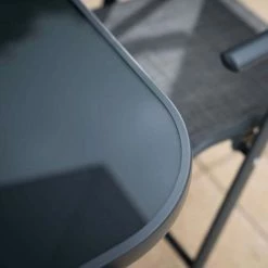 Kennet Reclining 6 Seater Polytex Dining Set In Grey By Hectare® -Rattan Garden Furniture Shop FU102197 add image 1 baa8