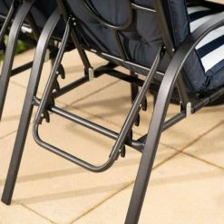 Hadleigh Reclining 6 Seater Garden Dining And Leisure Furniture Set In Navy By Hectare® -Rattan Garden Furniture Shop FU102202 add image 1 1652