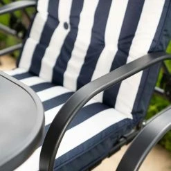 Hadleigh Reclining 6 Seater Garden Dining And Leisure Furniture Set In Navy By Hectare® -Rattan Garden Furniture Shop FU102202 add image 7 7196