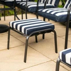Hadleigh Reclining 6 Seater Garden Dining And Leisure Furniture Set In Navy By Hectare® -Rattan Garden Furniture Shop FU102202 add image 8 081a