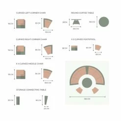 'Peony' Luxury Rattan 8 Seater Modular Garden Sofa Set with Storage Basket, Coffee Table and Footstools by Primrose Living -Rattan Garden Furniture Shop FU102225 V2 0a93