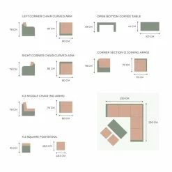 'Peony' Luxury Rattan 7 Seater Modular Garden Sofa Set with Coffee Table and Footstools by Primrose Living -Rattan Garden Furniture Shop FU102234 V2 b4cb