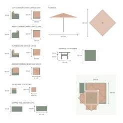 'Peony' Luxury Rattan 9 Seater Modular Garden Sofa Set with Square Rising Table and Footstools by Primrose Living -Rattan Garden Furniture Shop FU102236 V2 bb3a