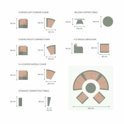 'Peony' Luxury Rattan 8 Seater Modular Garden Sofa Set with Storage Basket and Coffee Table by Primrose Living -Rattan Garden Furniture Shop FU102251 V2 22af