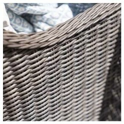 Luxury Rattan 6 Seater Oval Fire Pit Table Garden Dining Set in Stone by Primrose Living -Rattan Garden Furniture Shop FU102395 5 cd8b