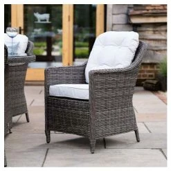 Luxury Rattan 6 Seater Oval Fire Pit Table Garden Dining Set in Stone by Primrose Living -Rattan Garden Furniture Shop FU102395 7 1bce