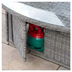 Luxury Rattan 6 Seater Oval Fire Pit Table Garden Dining Set in Stone by Primrose Living -Rattan Garden Furniture Shop FU102395 8 5f77