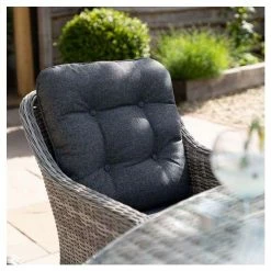 Luxury Rattan 6 Seater Oval Fire Pit Garden Dining Set in Pebble by Primrose Living -Rattan Garden Furniture Shop FU102396 7 b0c3