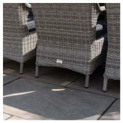 Luxury Rattan 8 Seater Rectangular Fire Pit Garden Dining Set in Pebble by Primrose Living -Rattan Garden Furniture Shop FU102399 6 507e