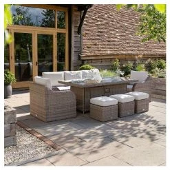 'Peony' Luxury Rattan 8 Seater Garden Sofa Set with Rectangular Fire Pit Table and Stools by Primrose Living 14 'Peony' Luxury Rattan 8 Seater Garden Sofa Set with Rectangular Fire Pit Table and Stools by Primrose Living -Rattan Garden Furniture Shop FU102400 1 2c5d