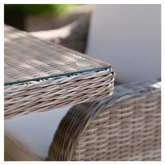 'Peony' Luxury Rattan 8 Seater Garden Sofa Set with Rectangular Fire Pit Table and Stools by Primrose Living 6 'Peony' Luxury Rattan 8 Seater Garden Sofa Set with Rectangular Fire Pit Table and Stools by Primrose Living - Image 4