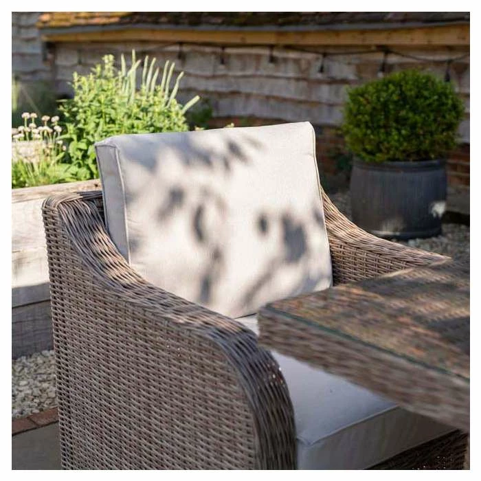 'Peony' Luxury Rattan 8 Seater Garden Sofa Set with Rectangular Fire Pit Table and Stools by Primrose Living 10 'Peony' Luxury Rattan 8 Seater Garden Sofa Set with Rectangular Fire Pit Table and Stools by Primrose Living - Image 8