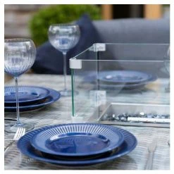 'Peony' Luxury Rattan 8 Seater Garden Sofa Set with Rectangular Fire Pit Table and Stools in Pebble by Primrose Living -Rattan Garden Furniture Shop FU102402 2 afba