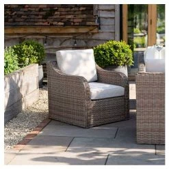 'Peony' Luxury Rattan 8 Seater Garden Sofa Set with Rectangular Fire Pit Table by Primrose Living -Rattan Garden Furniture Shop FU102403 3 0095