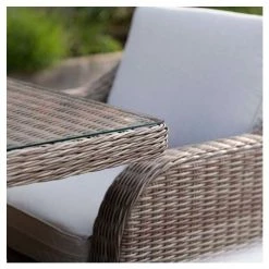 'Peony' Luxury Rattan 8 Seater Garden Sofa Set with Rectangular Fire Pit Table by Primrose Living -Rattan Garden Furniture Shop FU102403 6 5156