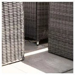 'Peony' Luxury Rattan 8 Seater Garden Sofa Set with Rectangular Fire Pit Table in Stone by Primrose Living -Rattan Garden Furniture Shop FU102404 5 0086