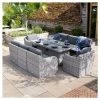 'Peony' Luxury Rattan 8 Seater Garden Sofa Set with Rectangular Fire Pit Table in Pebble by Primrose Living 2 'Peony' Luxury Rattan 8 Seater Garden Sofa Set with Rectangular Fire Pit Table in Pebble by Primrose Living -Rattan Garden Furniture Shop FU102405 Main c6f9