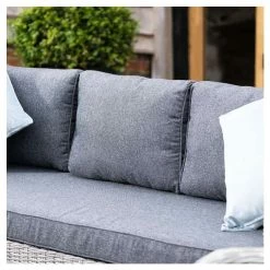 'Peony' Luxury Rattan 5 Seater Garden Sofa Set with Coffee Table in Pebble by Primrose Living -Rattan Garden Furniture Shop FU102436 4 a34d