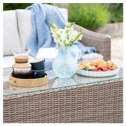 'Peony' Luxury Rattan 5 Seater Garden Sofa Set with Coffee Table by Primrose Living -Rattan Garden Furniture Shop FU102440 1 d8ad