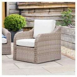 'Peony' Luxury Rattan 5 Seater Garden Sofa Set with Coffee Table by Primrose Living -Rattan Garden Furniture Shop FU102440 5 d850