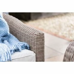 'Peony' Luxury Rattan 5 Seater Garden Sofa Set with Coffee Table by Primrose Living