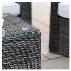 'Peony' Luxury Rattan 5 Seater Garden Sofa Set with Coffee Table in Stone by Primrose Living -Rattan Garden Furniture Shop FU102441 3 39ab