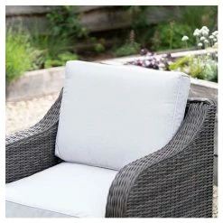 'Peony' Luxury Rattan 5 Seater Garden Sofa Set with Coffee Table in Stone by Primrose Living -Rattan Garden Furniture Shop FU102441 4 51aa