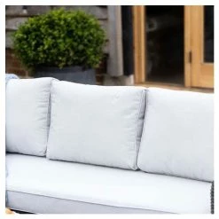 'Peony' Luxury Rattan 5 Seater Garden Sofa Set with Coffee Table in Stone by Primrose Living -Rattan Garden Furniture Shop FU102441 5 35fd