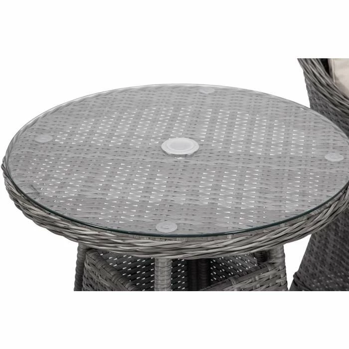 Classic Rattan Bistro Set in Stone by Primrose Living 7 Classic Rattan Bistro Set in Stone by Primrose Living - Image 5